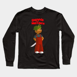 halloween pumpkin Dennis the Menace Long Sleeve T-Shirt